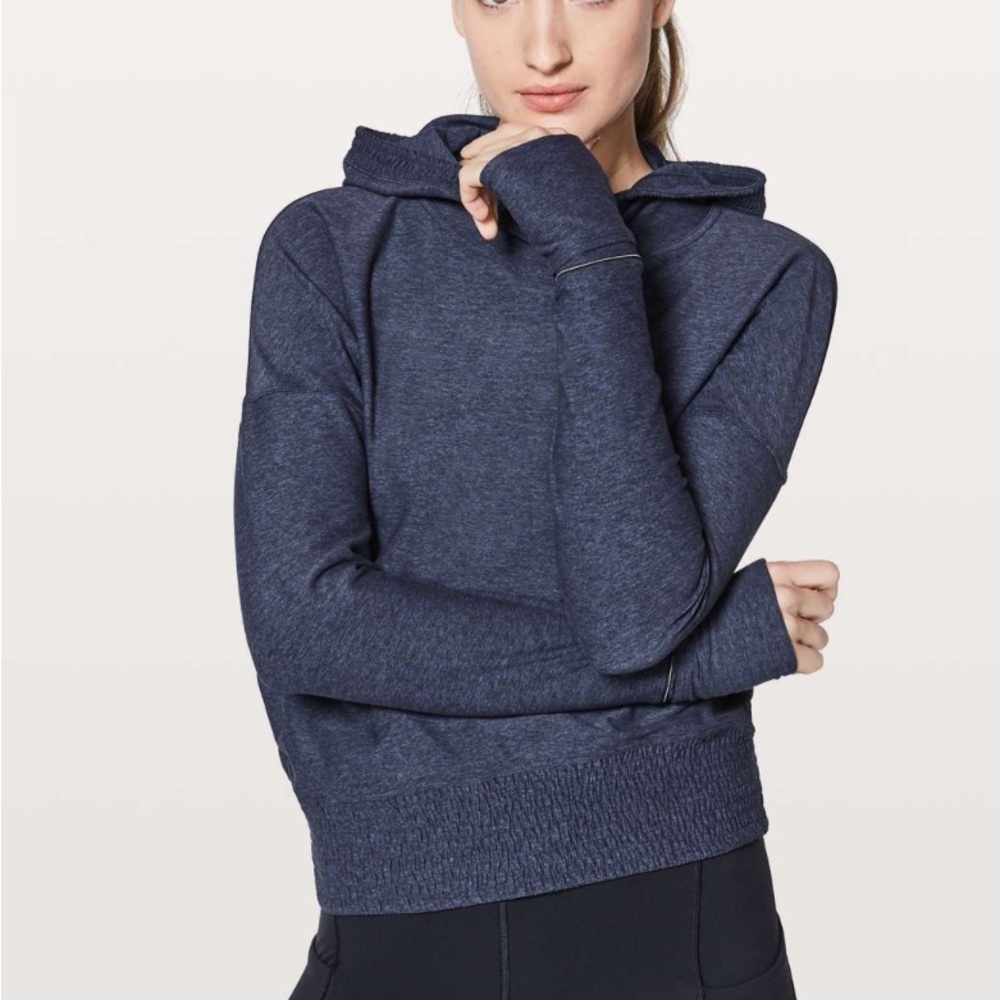 Lululemon Lead The Pack Hoodie Heathered Stony Grape / Black